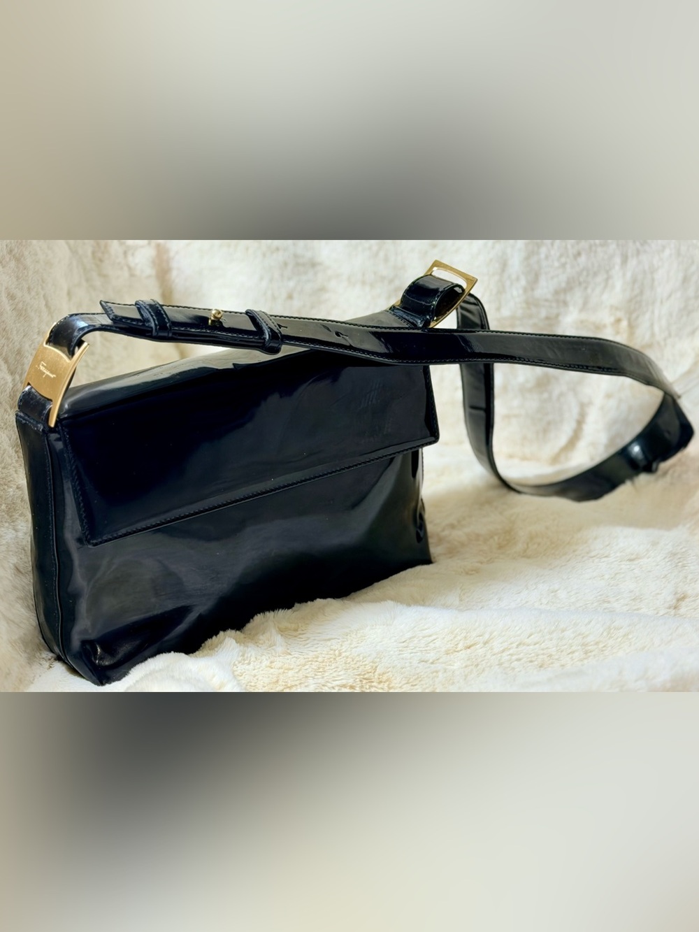 Salvatore Ferragamo Crossbody Black Patent leather